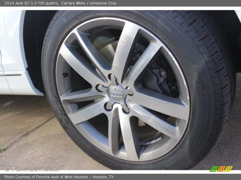 Carrara White / Limestone Gray 2014 Audi Q7 3.0 TDI quattro