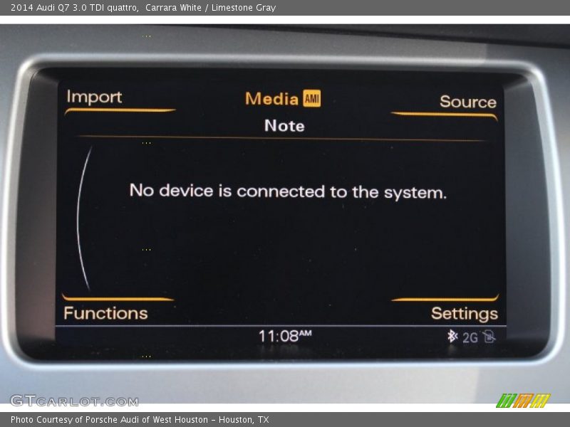 Carrara White / Limestone Gray 2014 Audi Q7 3.0 TDI quattro