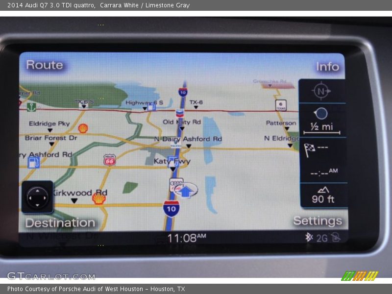 Carrara White / Limestone Gray 2014 Audi Q7 3.0 TDI quattro