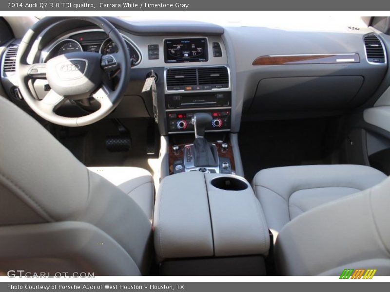 Carrara White / Limestone Gray 2014 Audi Q7 3.0 TDI quattro