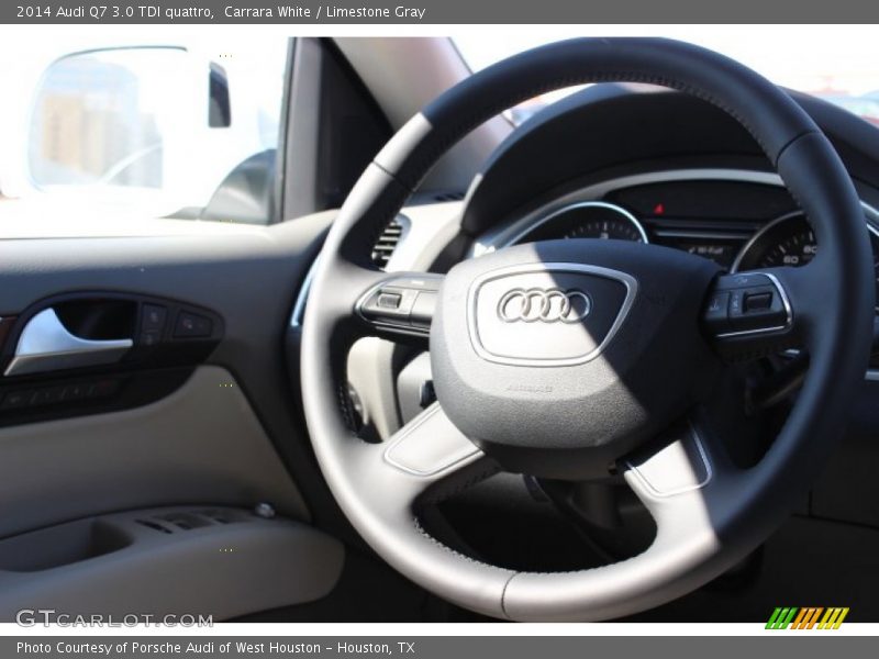 Carrara White / Limestone Gray 2014 Audi Q7 3.0 TDI quattro