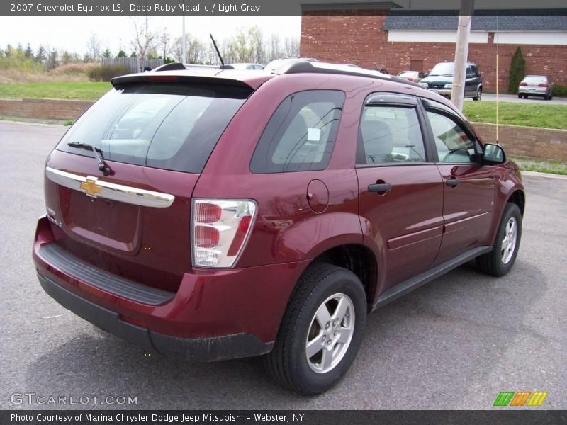Deep Ruby Metallic / Light Gray 2007 Chevrolet Equinox LS