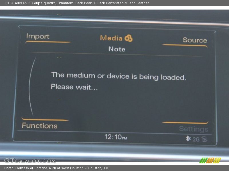 Phantom Black Pearl / Black Perforated Milano Leather 2014 Audi RS 5 Coupe quattro