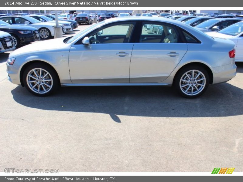 Cuvee Silver Metallic / Velvet Beige/Moor Brown 2014 Audi A4 2.0T Sedan