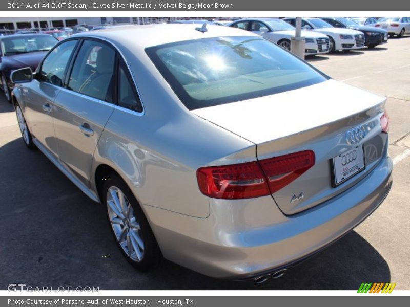 Cuvee Silver Metallic / Velvet Beige/Moor Brown 2014 Audi A4 2.0T Sedan