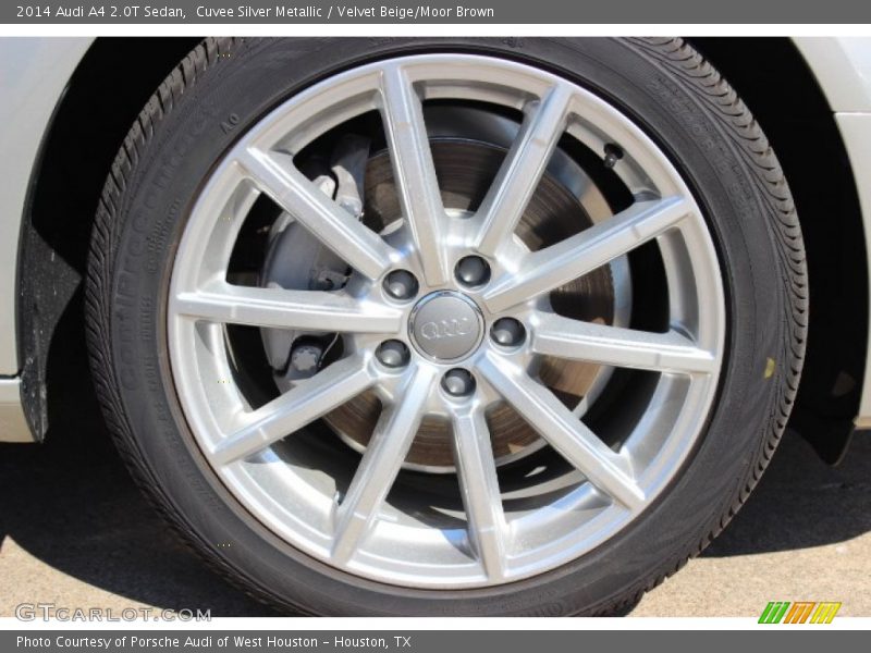 Cuvee Silver Metallic / Velvet Beige/Moor Brown 2014 Audi A4 2.0T Sedan