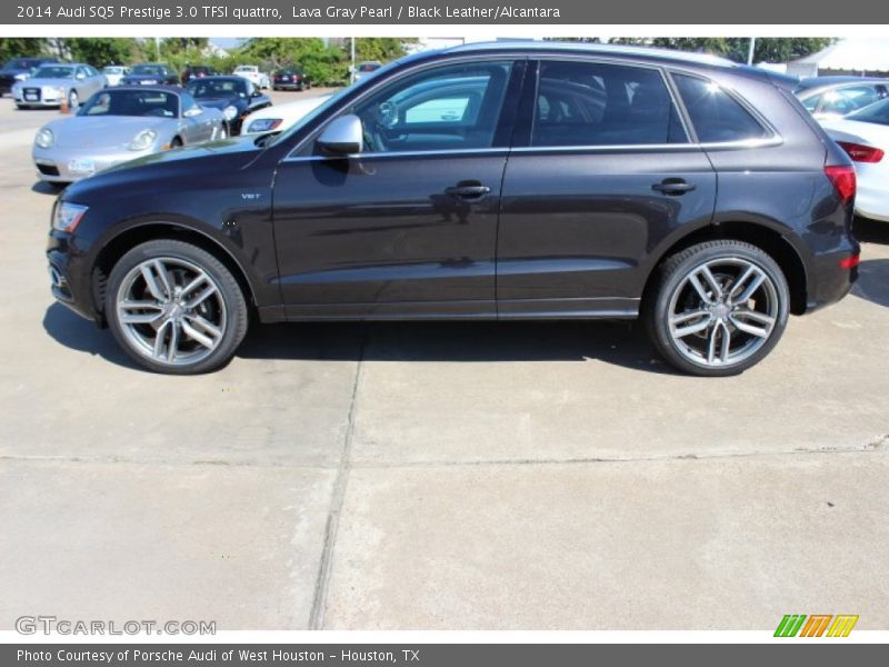 Lava Gray Pearl / Black Leather/Alcantara 2014 Audi SQ5 Prestige 3.0 TFSI quattro