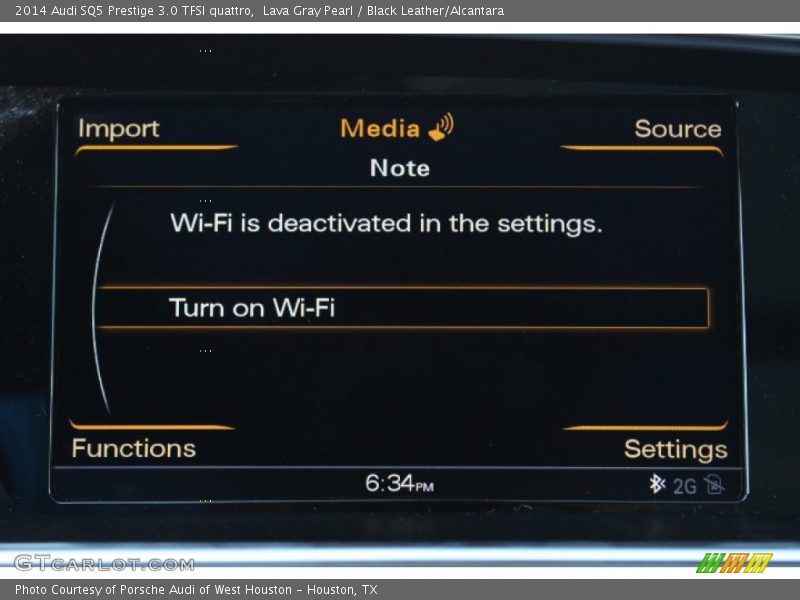 Lava Gray Pearl / Black Leather/Alcantara 2014 Audi SQ5 Prestige 3.0 TFSI quattro