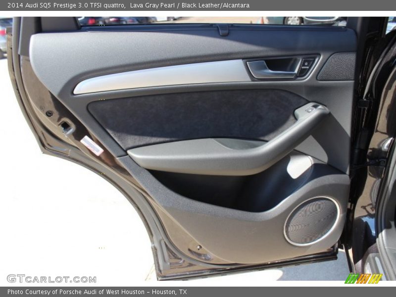 Lava Gray Pearl / Black Leather/Alcantara 2014 Audi SQ5 Prestige 3.0 TFSI quattro