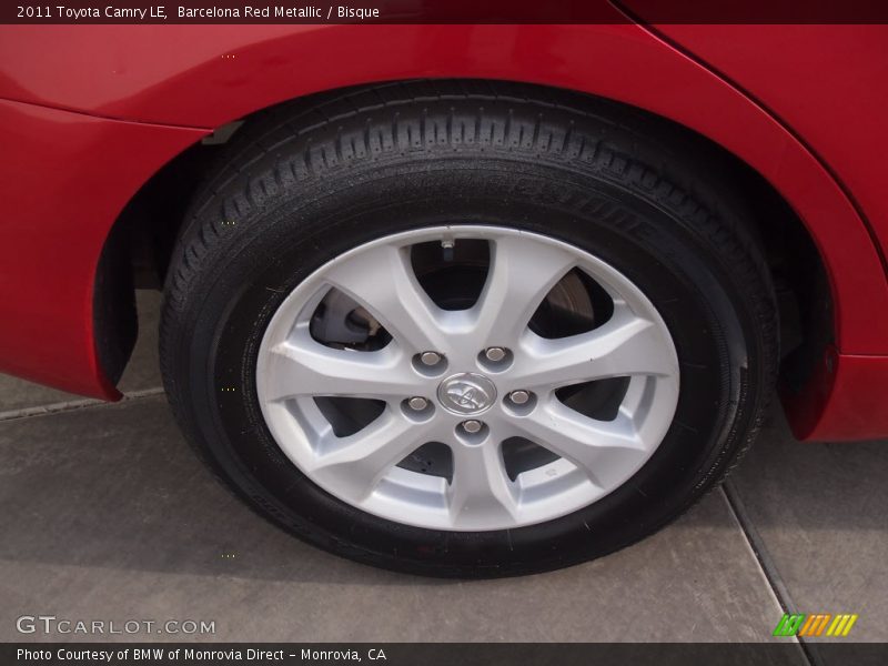 Barcelona Red Metallic / Bisque 2011 Toyota Camry LE