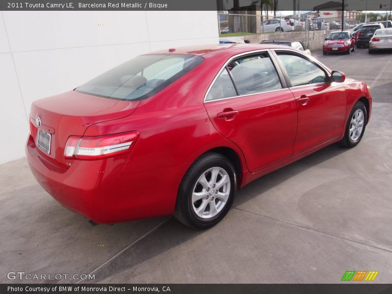 Barcelona Red Metallic / Bisque 2011 Toyota Camry LE