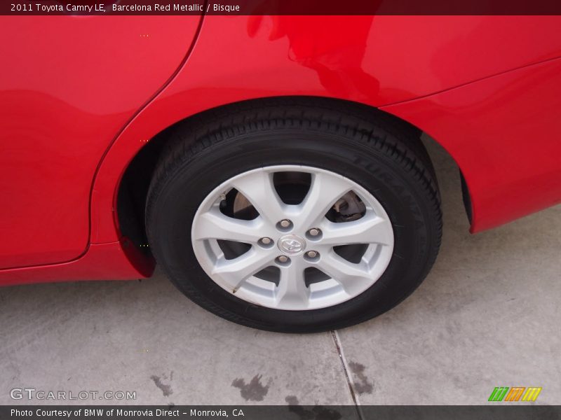 Barcelona Red Metallic / Bisque 2011 Toyota Camry LE
