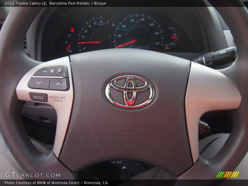 Barcelona Red Metallic / Bisque 2011 Toyota Camry LE