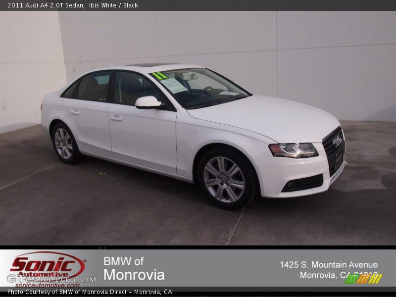 Ibis White / Black 2011 Audi A4 2.0T Sedan