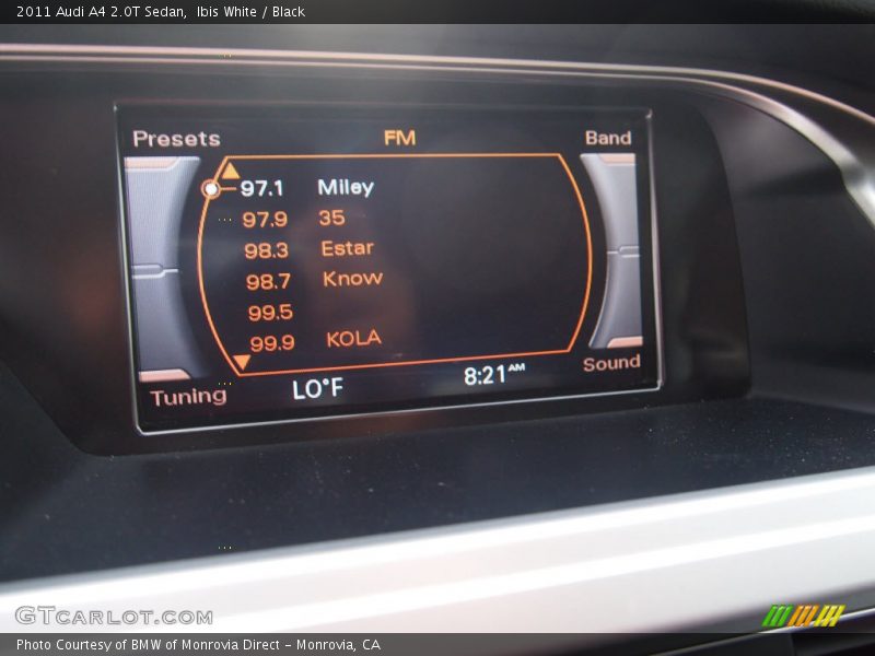 Ibis White / Black 2011 Audi A4 2.0T Sedan