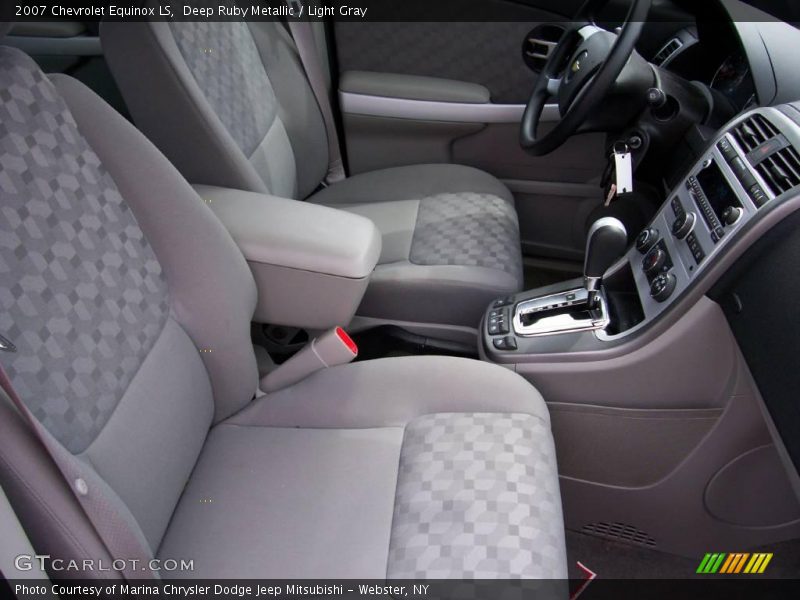 Deep Ruby Metallic / Light Gray 2007 Chevrolet Equinox LS