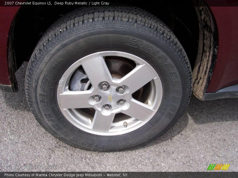 Deep Ruby Metallic / Light Gray 2007 Chevrolet Equinox LS