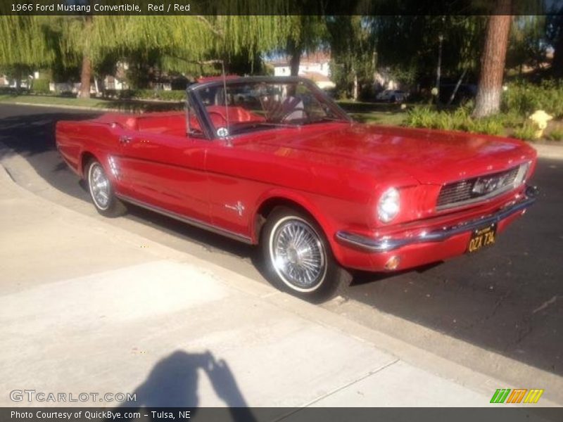 Front 3/4 View of 1966 Mustang Convertible
