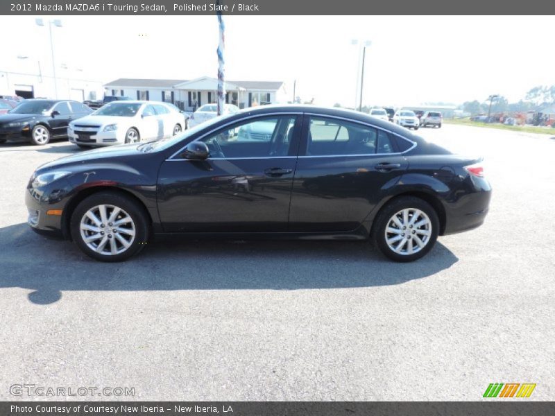 Polished Slate / Black 2012 Mazda MAZDA6 i Touring Sedan