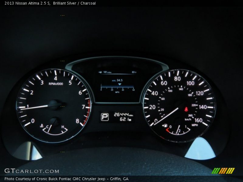 Brilliant Silver / Charcoal 2013 Nissan Altima 2.5 S