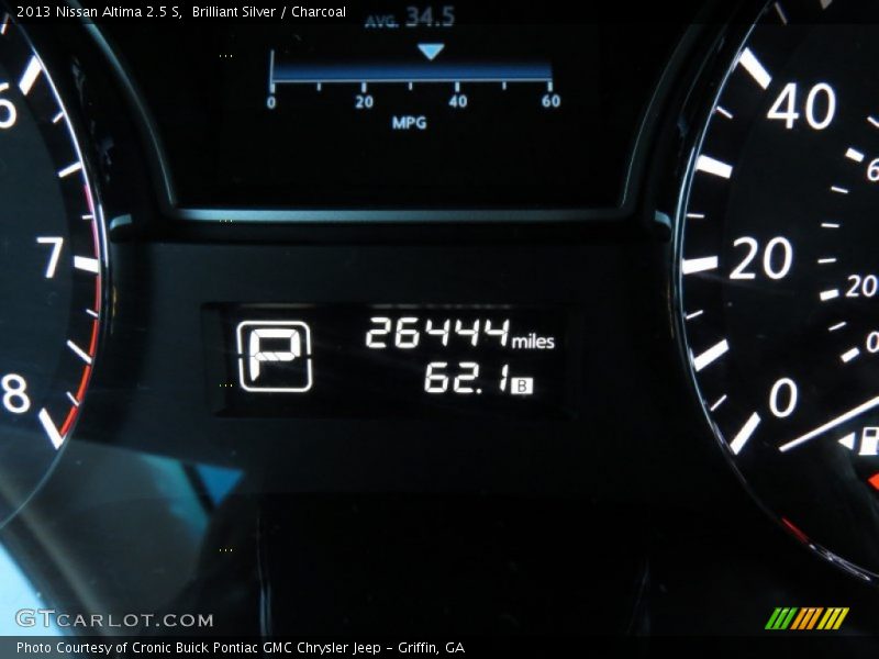 Brilliant Silver / Charcoal 2013 Nissan Altima 2.5 S
