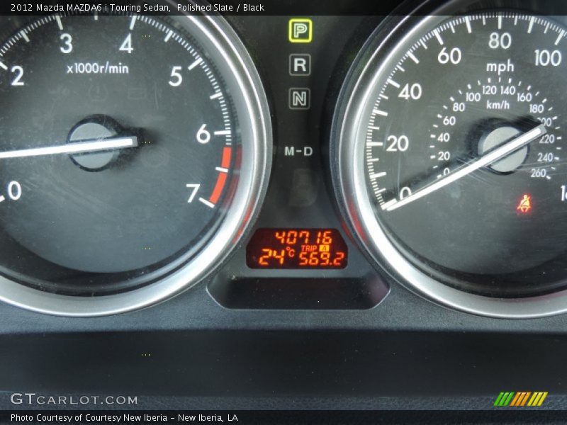 Polished Slate / Black 2012 Mazda MAZDA6 i Touring Sedan