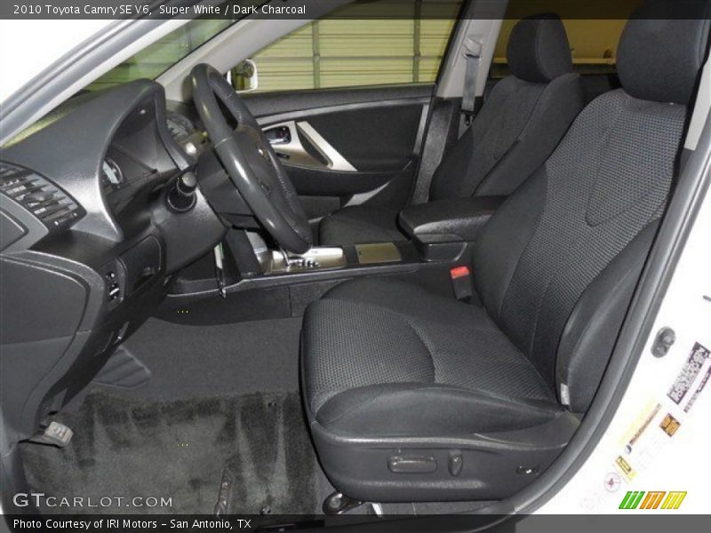 Super White / Dark Charcoal 2010 Toyota Camry SE V6