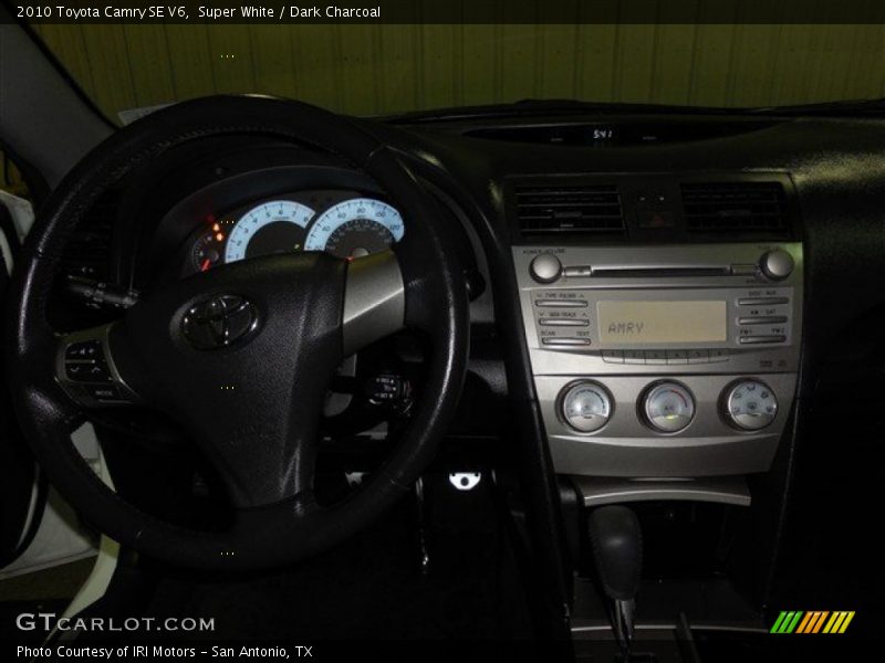 Super White / Dark Charcoal 2010 Toyota Camry SE V6