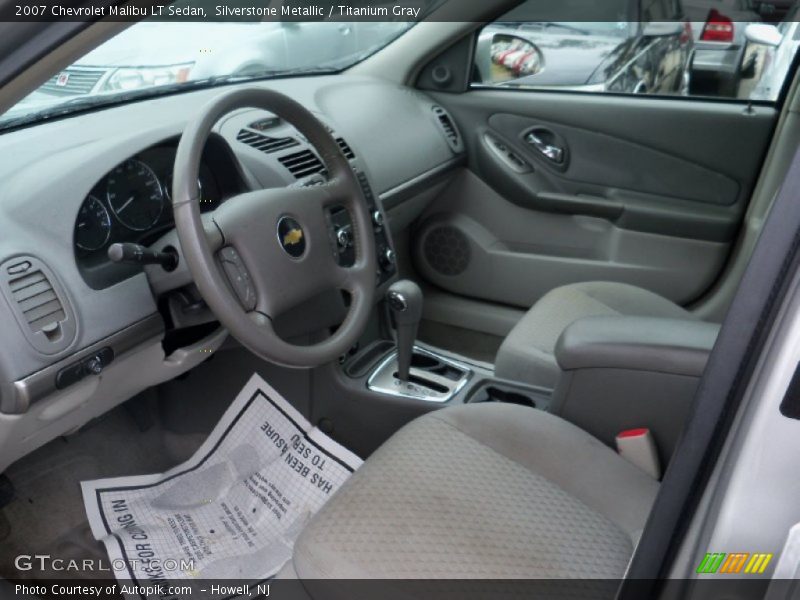 Silverstone Metallic / Titanium Gray 2007 Chevrolet Malibu LT Sedan