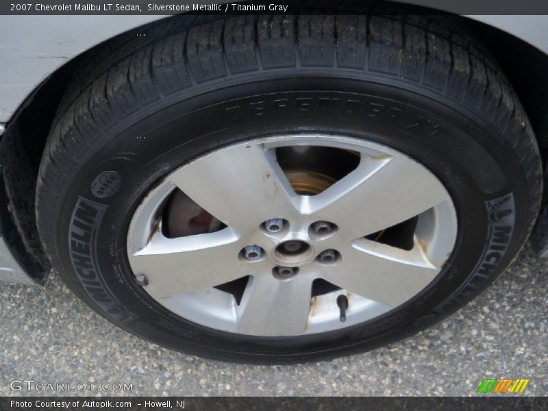 Silverstone Metallic / Titanium Gray 2007 Chevrolet Malibu LT Sedan