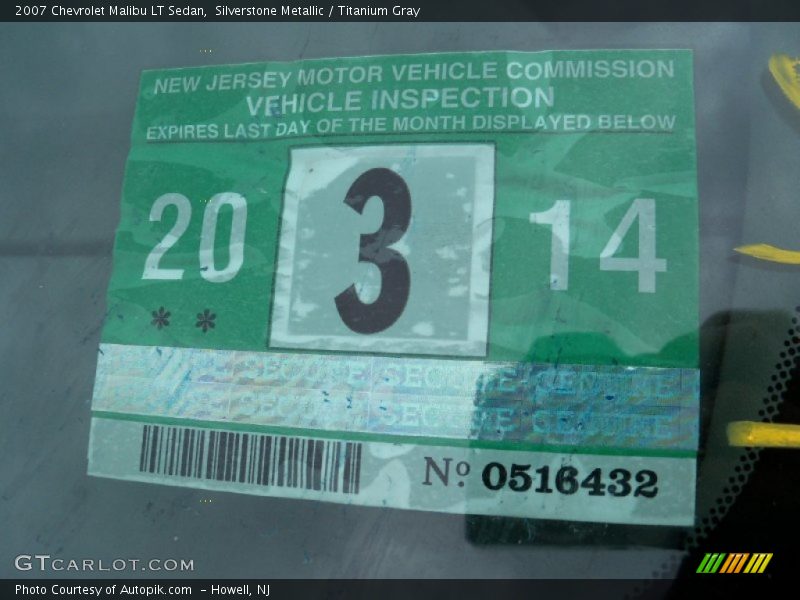 Silverstone Metallic / Titanium Gray 2007 Chevrolet Malibu LT Sedan