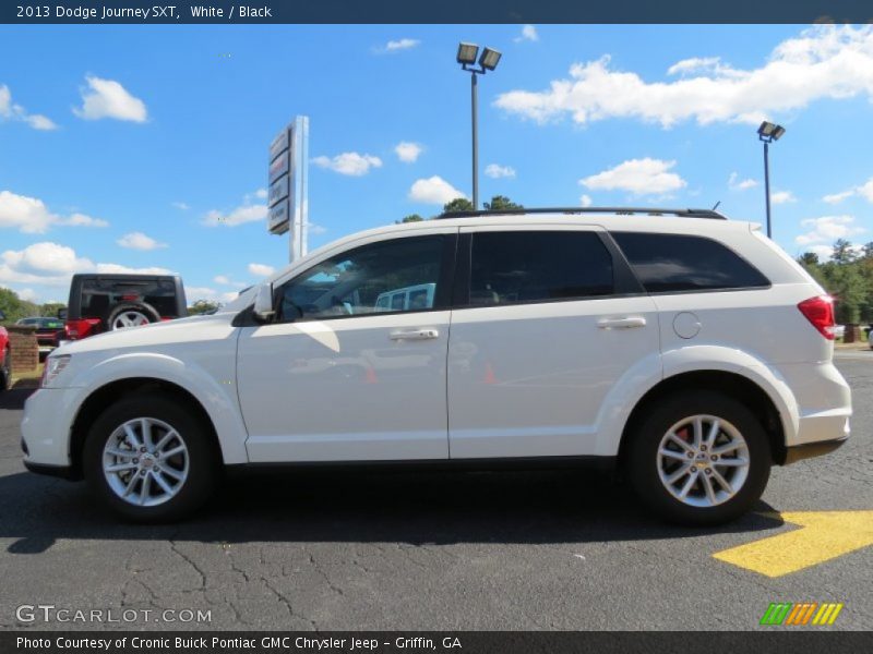 White / Black 2013 Dodge Journey SXT