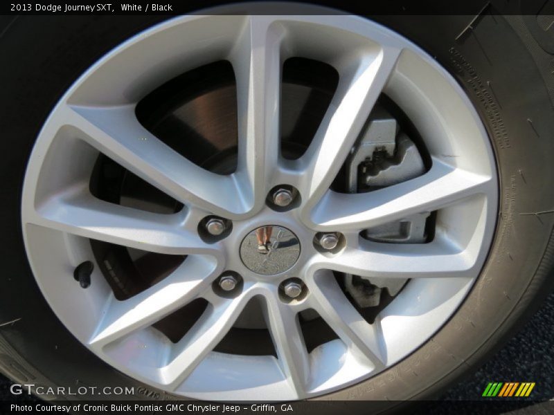 White / Black 2013 Dodge Journey SXT