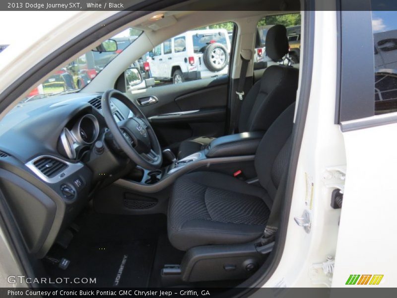 White / Black 2013 Dodge Journey SXT