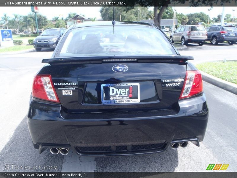 Crystal Black Silica / Carbon Black 2014 Subaru Impreza WRX 4 Door