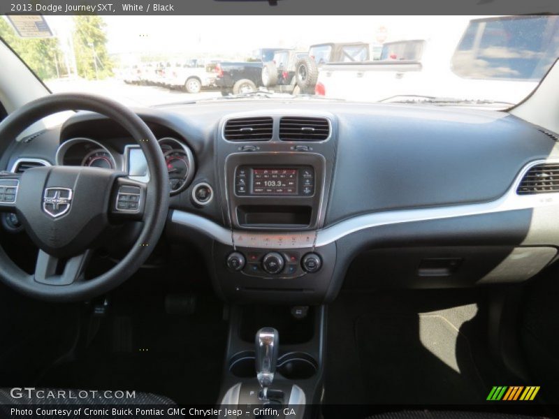 White / Black 2013 Dodge Journey SXT