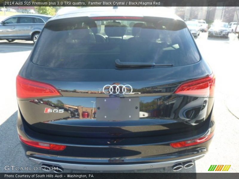 Panther Black Crystal / Black/Magma Red 2014 Audi SQ5 Premium plus 3.0 TFSI quattro