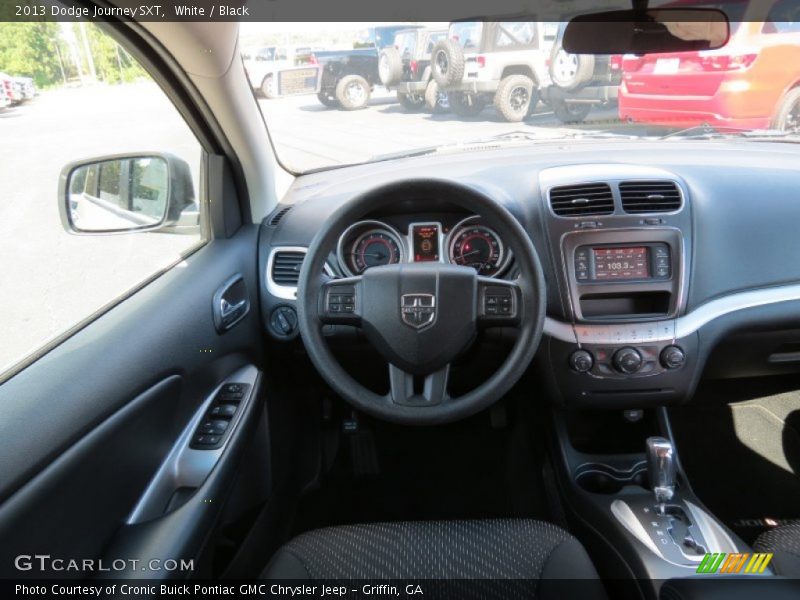 White / Black 2013 Dodge Journey SXT