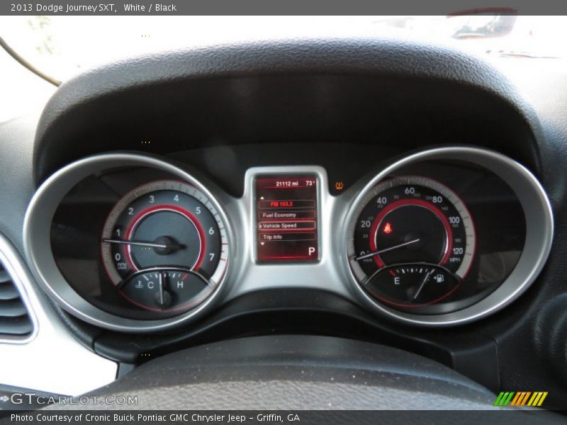 White / Black 2013 Dodge Journey SXT