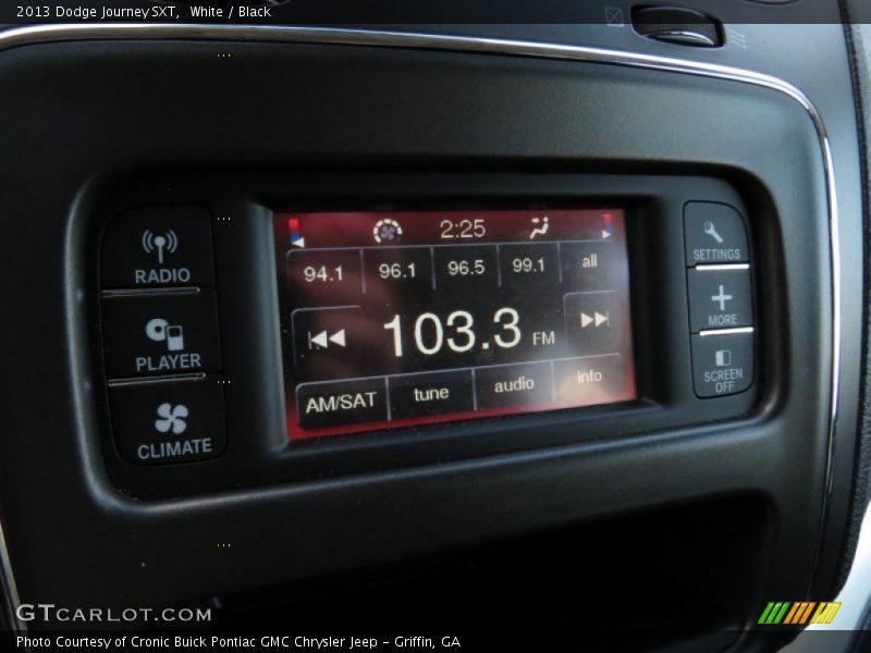 White / Black 2013 Dodge Journey SXT