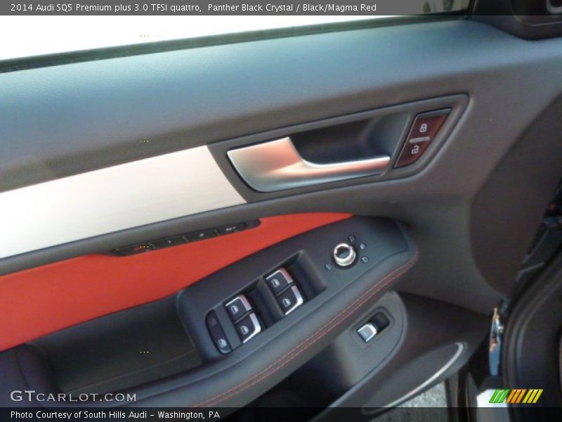 Panther Black Crystal / Black/Magma Red 2014 Audi SQ5 Premium plus 3.0 TFSI quattro