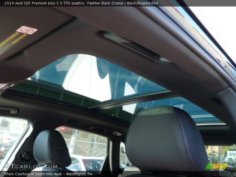 Panther Black Crystal / Black/Magma Red 2014 Audi SQ5 Premium plus 3.0 TFSI quattro