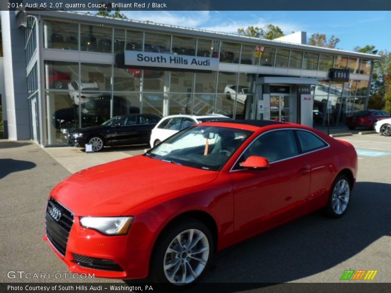 Brilliant Red / Black 2014 Audi A5 2.0T quattro Coupe