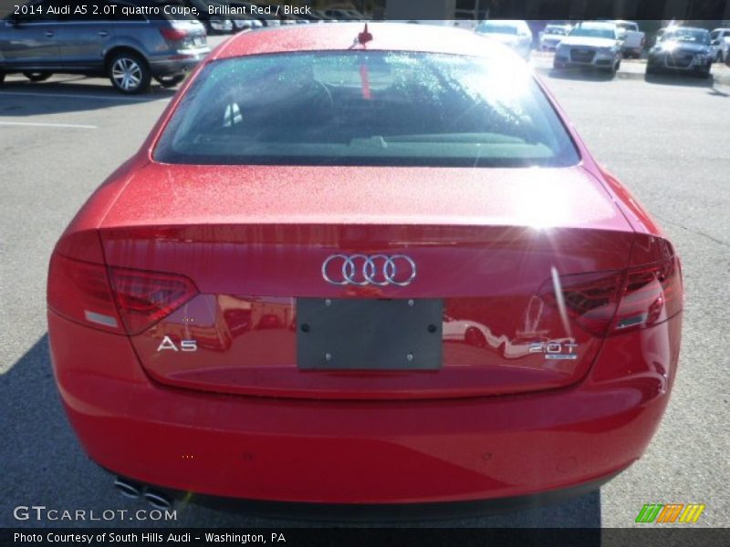 Brilliant Red / Black 2014 Audi A5 2.0T quattro Coupe