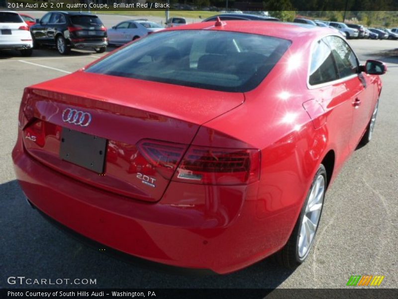 Brilliant Red / Black 2014 Audi A5 2.0T quattro Coupe