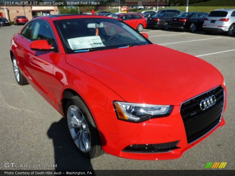 Brilliant Red / Black 2014 Audi A5 2.0T quattro Coupe