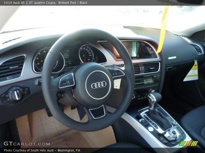 Brilliant Red / Black 2014 Audi A5 2.0T quattro Coupe