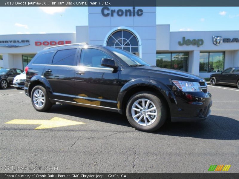 Brilliant Black Crystal Pearl / Black 2013 Dodge Journey SXT
