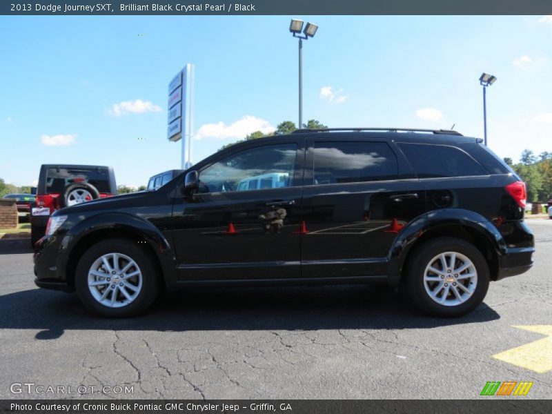 Brilliant Black Crystal Pearl / Black 2013 Dodge Journey SXT