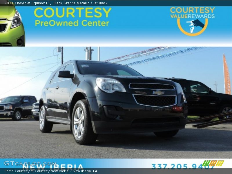 Black Granite Metallic / Jet Black 2011 Chevrolet Equinox LT